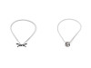 Metallgürtel für Damen elastisch, Breite 0,9 cm