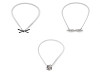 Metallgürtel für Damen elastisch, Breite 0,9 cm