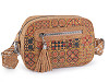 Damenhandtasche aus Kork mit Riemen, 25 x 17 cm