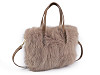 Fur handbag 25x20 cm