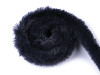Bordo in pelliccia artificiale, da cucire, larghezza: 1,5 cm