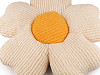 Decorative pillow, flower Ø50 cm