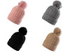 Gorro de invierno con pompón para niña/mujer, Emi Ross 