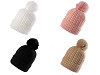 Gorro de invierno con pompón para niña/mujer, Emi Ross 