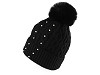 Women's / Girls' Pearl Pom Pom Winter Hat by Emi Ross 