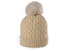 Women's / Girls' Pearl Pom Pom Winter Hat by Emi Ross 