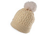 Women's / Girls' Pearl Pom Pom Winter Hat by Emi Ross 