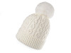 Women's / Girls' Pearl Pom Pom Winter Hat by Emi Ross 