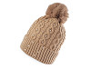 Women's / Girls' Pearl Pom Pom Winter Hat by Emi Ross 