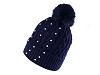 Gorro de invierno con pompón de perla para niña/mujer de Emi Ross 