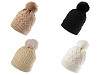 Women's / Girls' Pearl Pom Pom Winter Hat by Emi Ross 