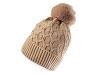 Gorro de invierno con pompón de perla para niña/mujer de Emi Ross 