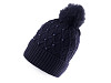 Gorro de invierno con pompón de perla para niña/mujer de Emi Ross 