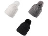 Women's / Girls' Pom Pom Winter Hat by Emi Ross 