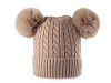 Gorro de invierno con pompón para niña/mujer, Emi Ross 