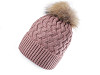 Gorro de invierno para con pompón de pelo para niña/mujer, Emi Ross 