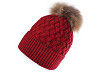 Gorro de invierno para con pompón de pelo para niña/mujer, Emi Ross 