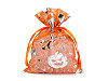 Ajándék zsákocska boszorkány / Halloween 13x18 cm organza