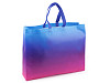 Tasche aus laminiertem Vliesstoff regenbogenfarbig, 46 x 36 cm