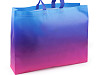 Borsa, realizzata in tessuto non tessuto, motivo: arcobaleno, dimensioni: 46 x 36 cm