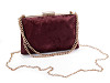 Formal handbag - small suede clutch