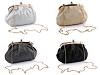 Bolso formal pequeño de ante tipo clutch con purpurina