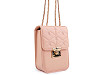 Ladies crossbody quilted handbag with honey bee 13x18.5 cm