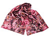 Foulard/Châle avec motif abstrait, chaud, 70 x 185 cm