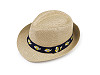  Sombrero de paja infantil para el verano, coche y dinosaurios