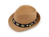  Sombrero de paja infantil para el verano, coche y dinosaurios