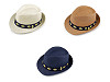  Sombrero de paja infantil para el verano, coche y dinosaurios