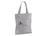 Tote bag with zipper 34x38 cm