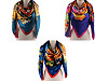 Голям сатенен шал с цветя 130 х 135 см