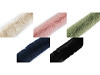 Pelo de adorno para coser, plano, ancho 9 cm