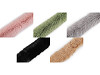 Sewing clothing / decorative fur, flat, width 9 cm