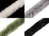 Clothing / Decorative Fur Trim to sew-on, round, width 7 cm