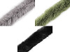 Clothing / Decorative Fur Trim to sew-on, round, width 7 cm