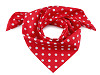 Cotton scarf with polka dots 65x65 cm