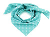 Cotton scarf with polka dots 70x70 cm