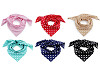 Cotton scarf with polka dots 70x70 cm