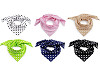 Cotton scarf with polka dots 70x70 cm