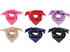 Cotton scarf with polka dots 70x70 cm