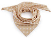 Cotton scarf with polka dots 70x70 cm