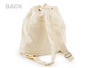 Drawstring cotton backpack for DIY painting 38x38 cm