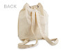 Bavlnený batoh sťahovací na domaľovanie 38x38 cm