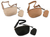 Crossbody bag with case, suede, 29x19 cm