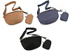 Kabelka crossbody s pouzdrem semišová 29x19 cm