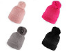 Women's / Girls' Pom Pom Winter Hat, Emi Ross 
