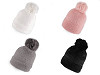 Women's / Girls' Pom Pom Winter Hat, Emi Ross 