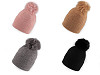 Cappello invernale, con pompon, da donna/ragazza, Emi Ross 